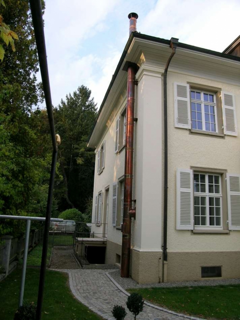Edelstahlschornstein Kupfer / Ofenbau Erhard Nußbaumer